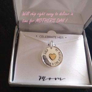 Mother's Day Mom Heart of Gold Necklace